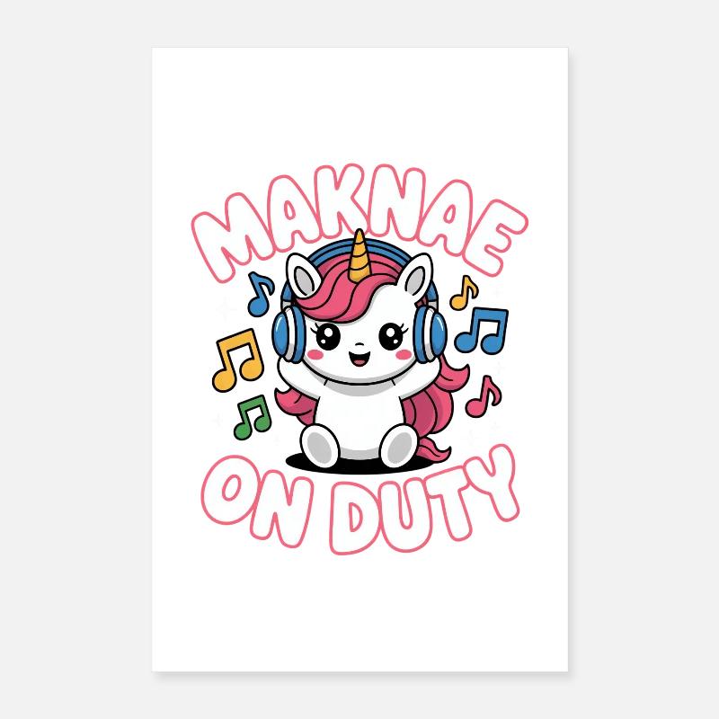Fan de K-Pop Drôle Corée Maknae Poster 40 x 60 cm