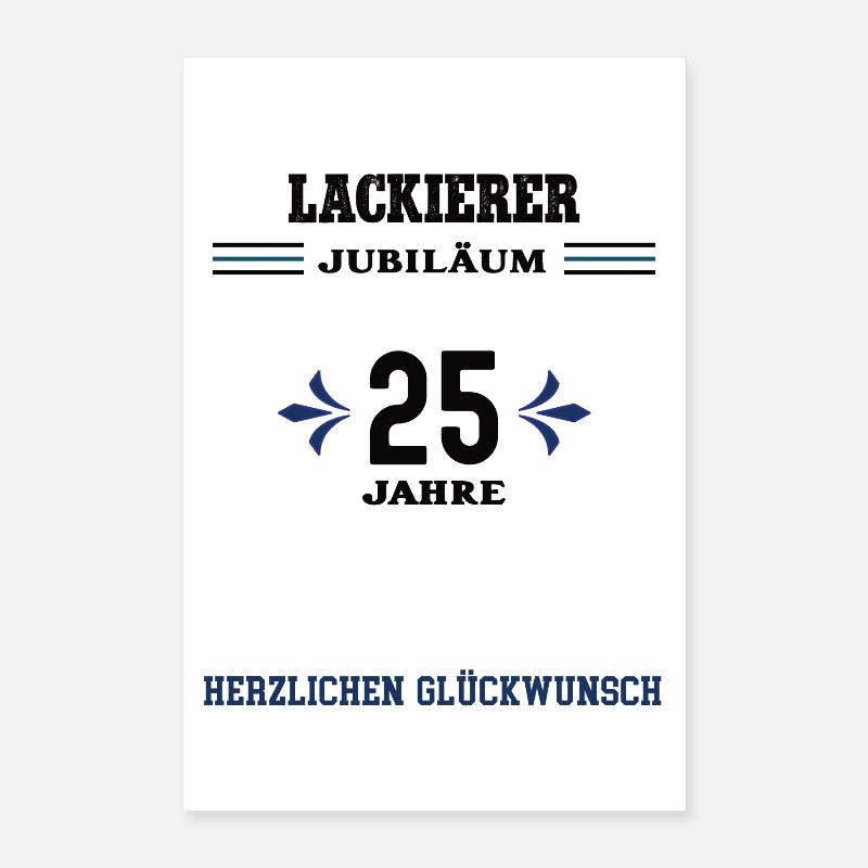 Peintre 25e anniversaire 25e anniversaire Poster 40 x 60 cm