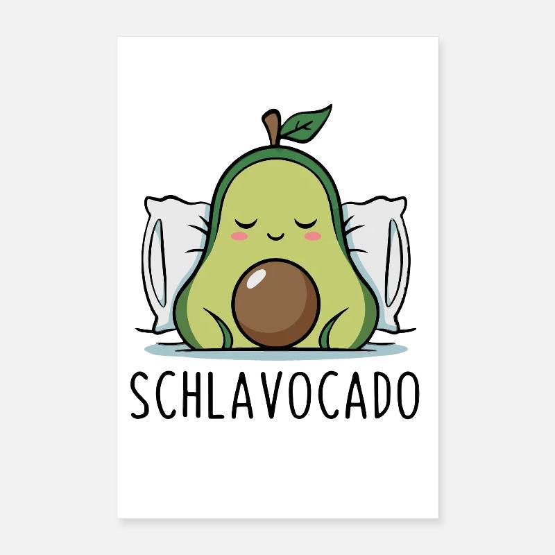 Schlavocado Funny Avocado Pun Poster 16" x 24" (40x60 cm)