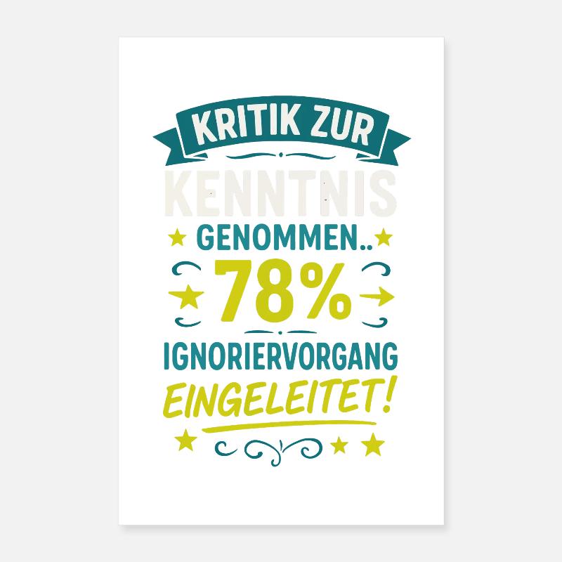 Critique notée - ignorer le processus Poster 40 x 60 cm