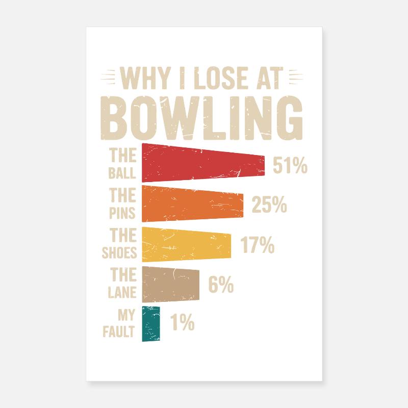 Bowling Poster 40x60 cm