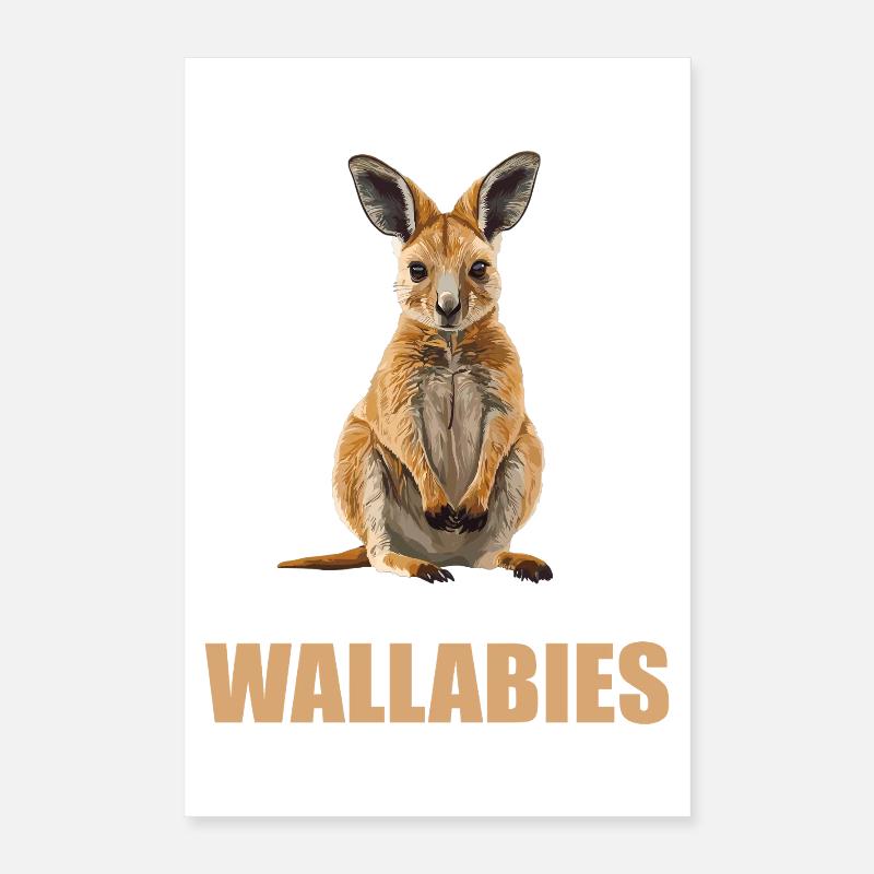 Wallabys Wallaby Poster 40x60 cm