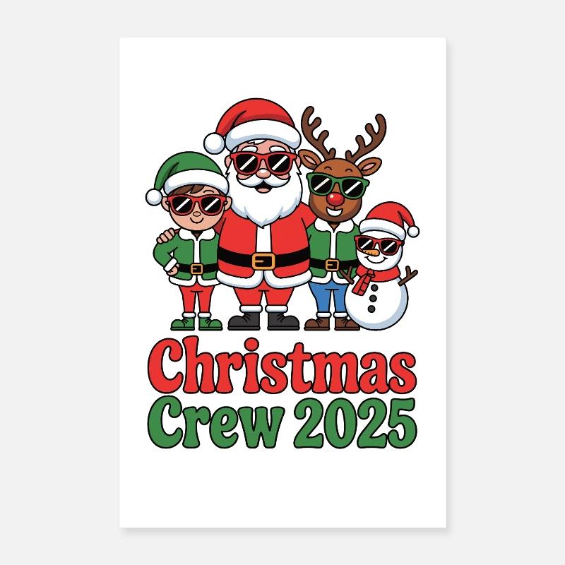 Équipage de Noël 2025 Poster 40 x 60 cm