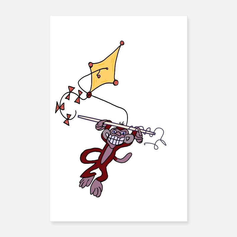 Singe Aventure Poster 40 x 60 cm