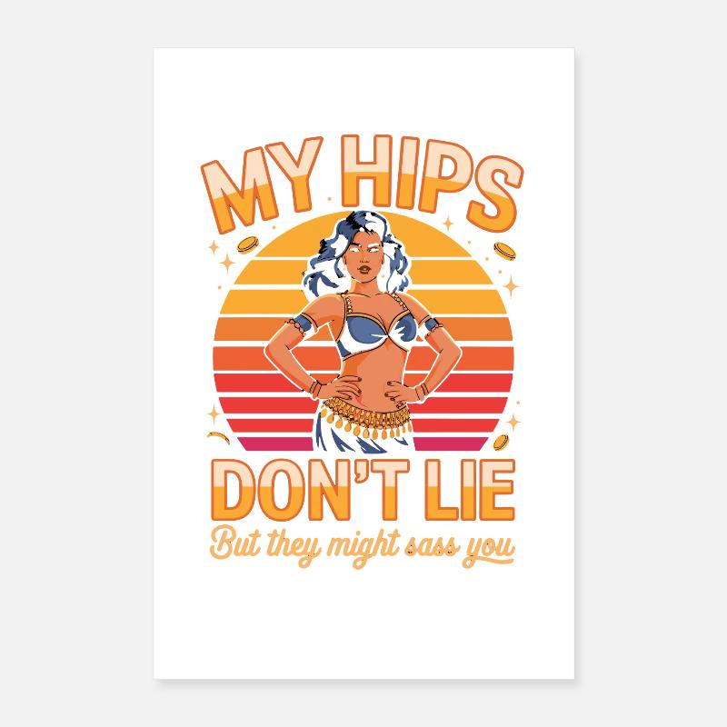 Neon Sunset Hip Dance Poster 40 x 60 cm