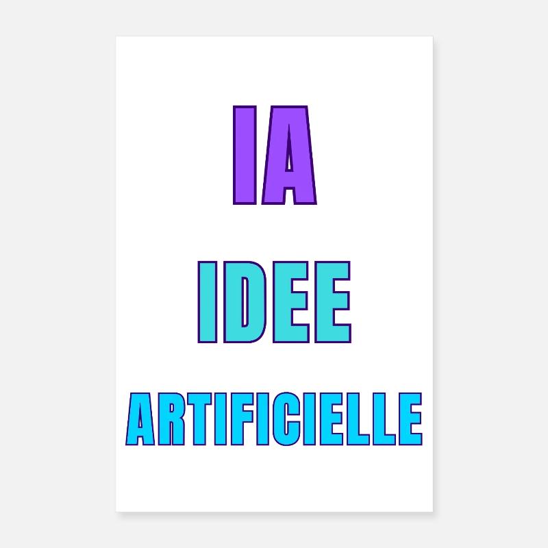 AI Artificial Idea Poster 16" x 24" (40x60 cm)