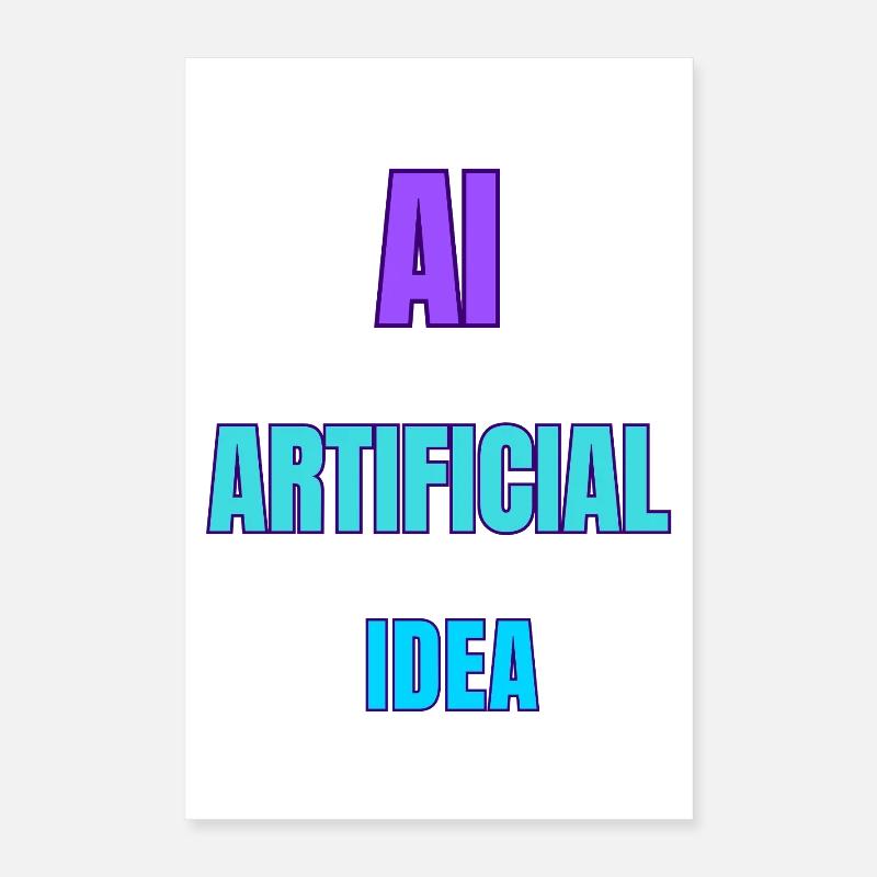 Idea artificiale AI Poster 40x60 cm
