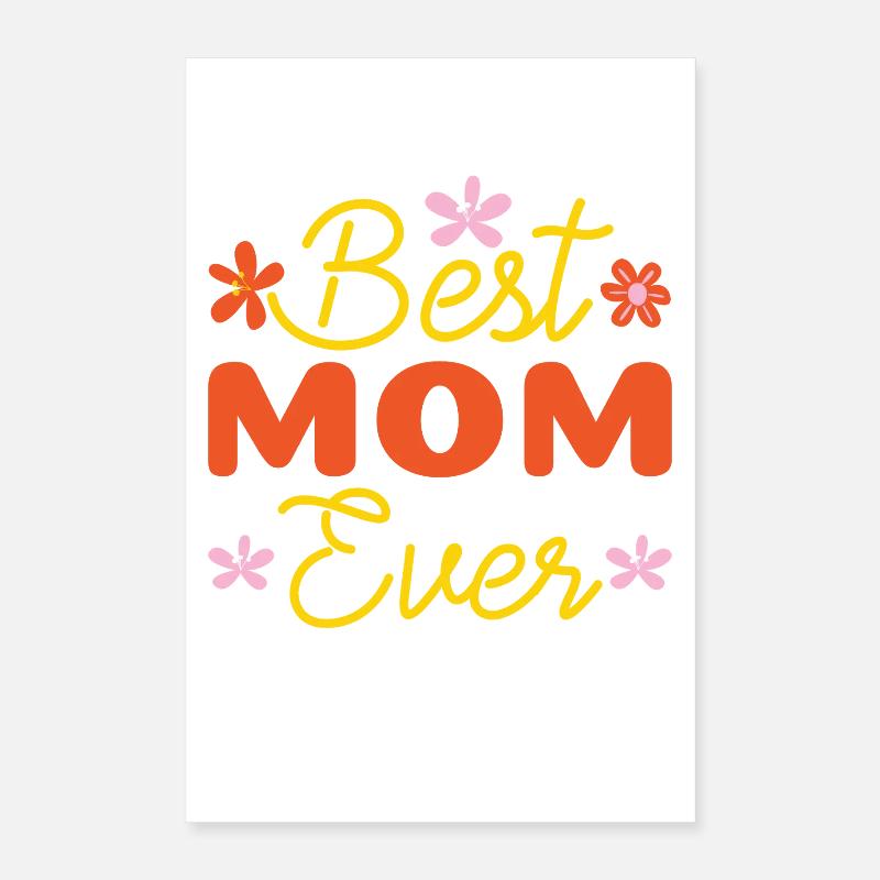 Beste Mama Geschenk Mutter Muttertag Weihnachten Poster 40x60 cm