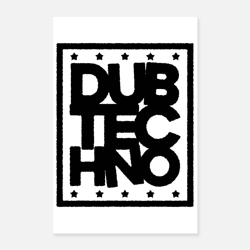 Dub Techno Édition Sombre Poster 40 x 60 cm