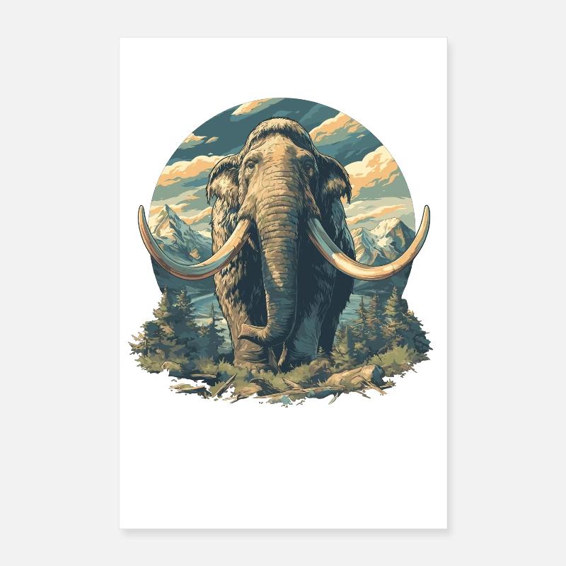 Mammoths Mammoth Poster 16" x 24" (40x60 cm)