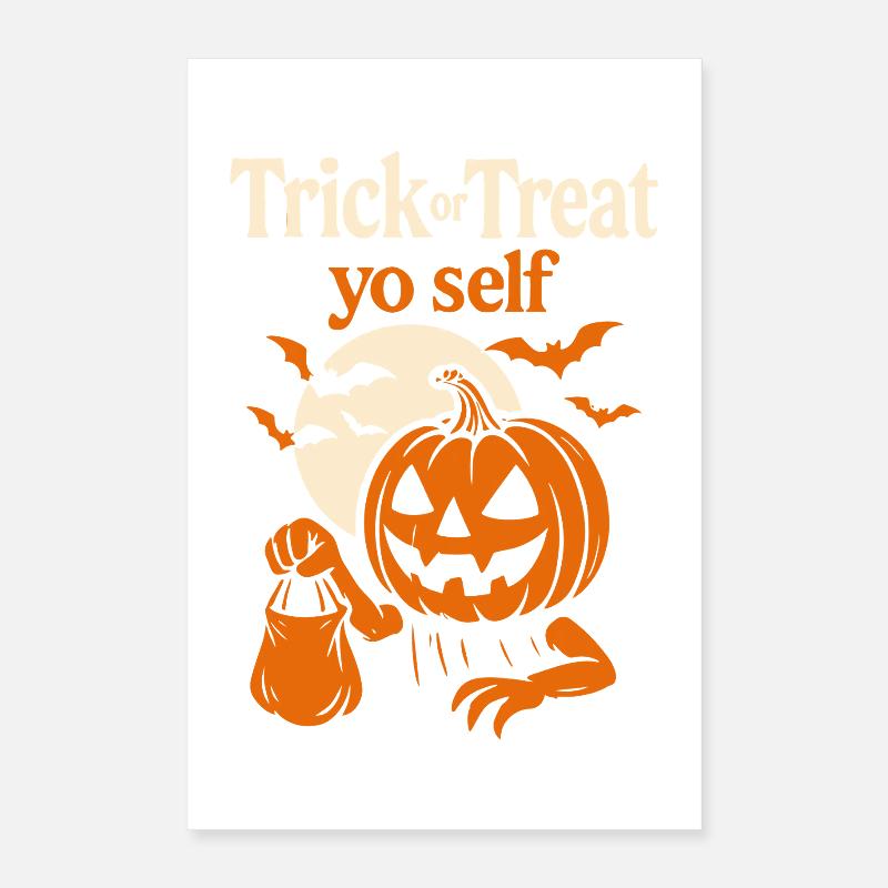 Süßes oder Saures Yo Self Halloween Lustiges Kostüm Poster 40x60 cm