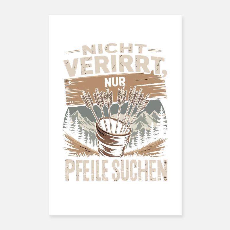 Archery design for archers and courses Poster 16" x 24" (40x60 cm)