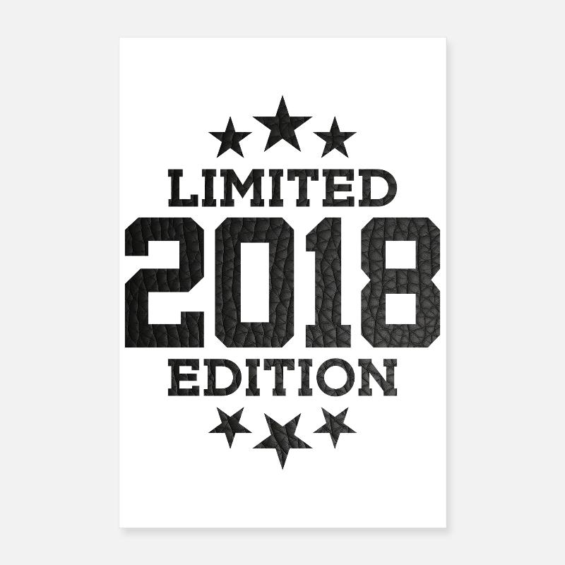 LIMITED EDITION 2018 8. GEBURTSTAG Poster 40x60 cm