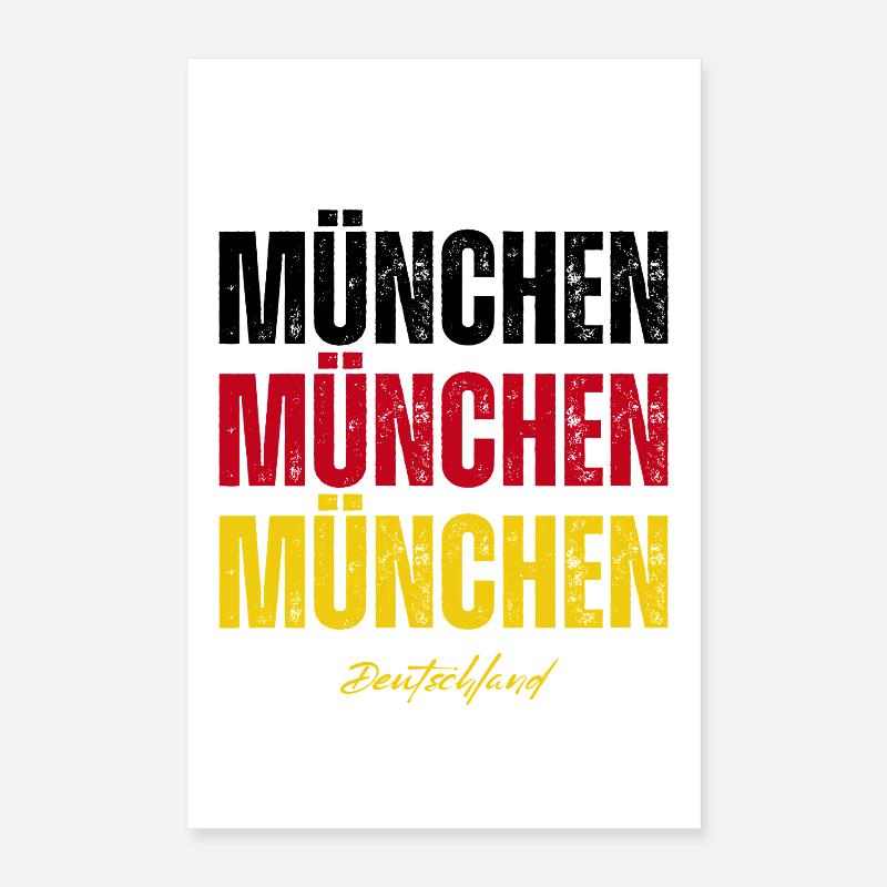 Memory of Munich, Munich Germany Poster 16" x 24" (40x60 cm)