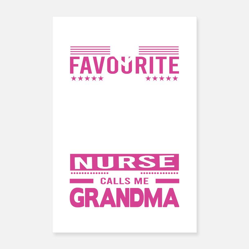Stolze Krankenschwester Oma Geschenke Poster 40x60 cm