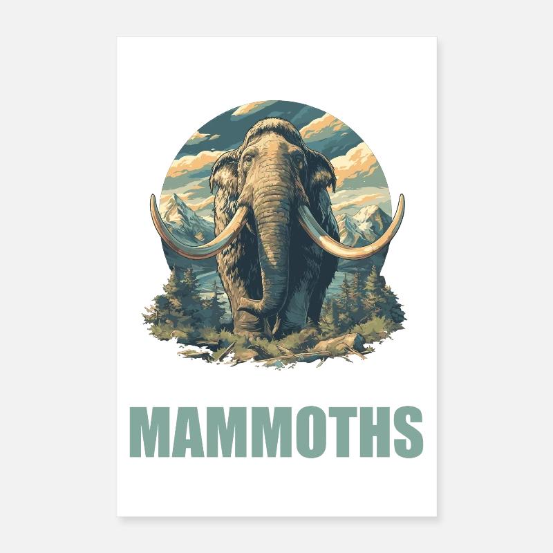 Mammouths Mammouth Poster 40 x 60 cm