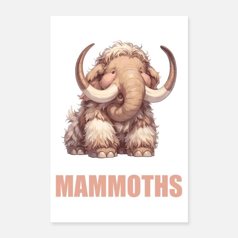 Mammoths Mammoth Poster 16" x 24" (40x60 cm)