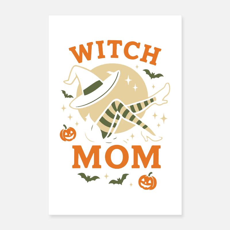 Hexenmutter Lustige Halloween Kostümidee Poster 40x60 cm