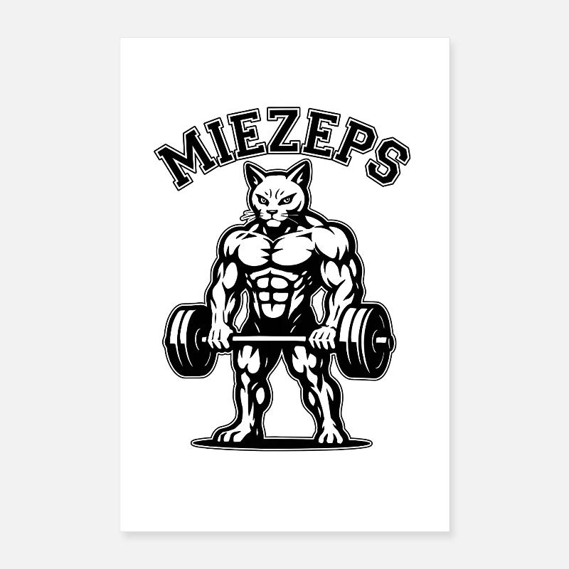 Kitty - Muscles endoloris - Chat - Dire Poster 40 x 60 cm