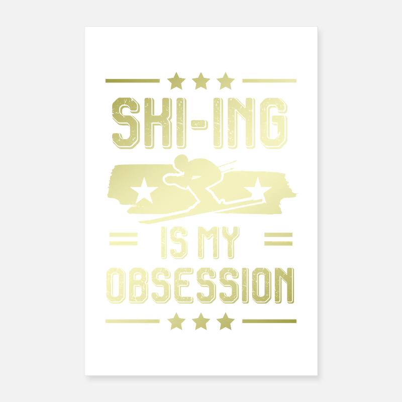 Ski Skiing Poster 40 x 60 cm