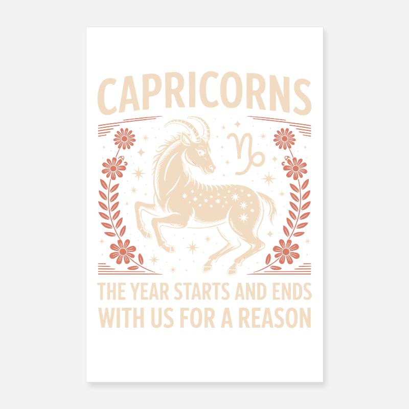 Steinbock Sternzeichen Poster 40x60 cm