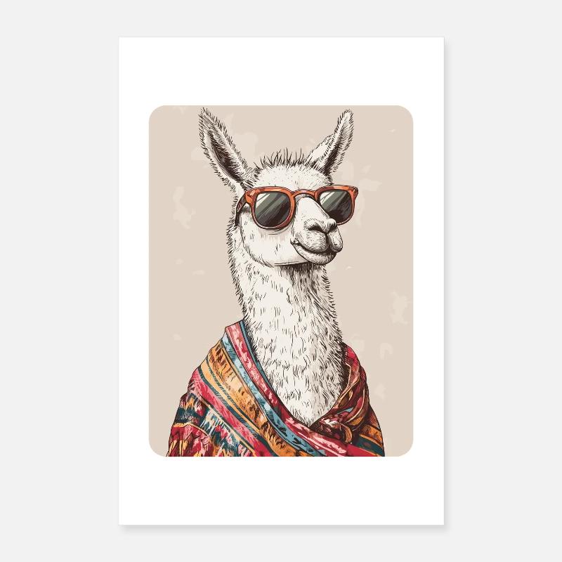 lama Poster 40 x 60 cm