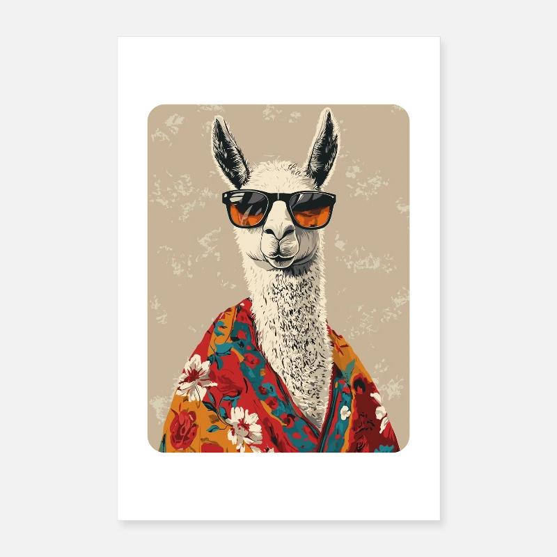 lama Poster 40 x 60 cm
