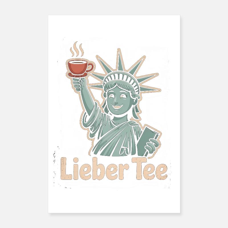 Cher thé Liberty Design Poster 40 x 60 cm