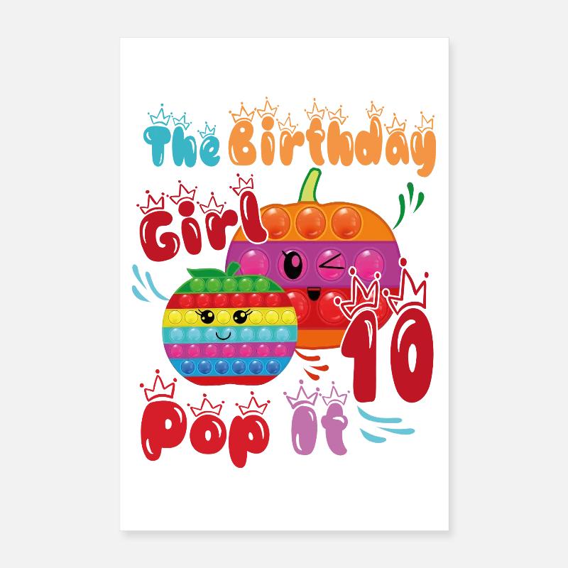 Das Geburtstagskind 10Pop-It Poster 40x60 cm