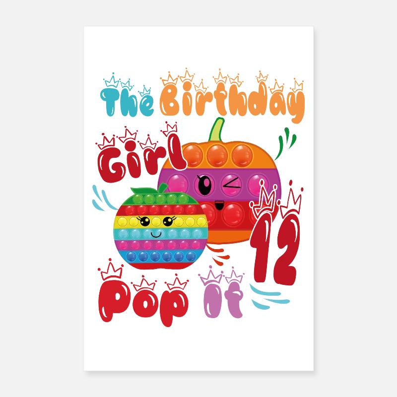 Das Geburtstagskind Pop-It12 Poster 40x60 cm