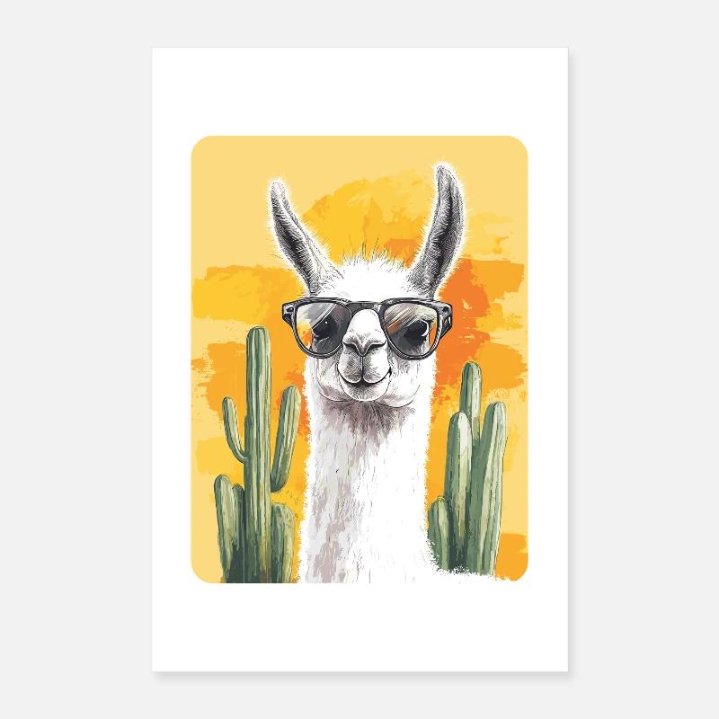 lama Poster 40 x 60 cm