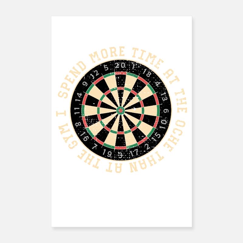 Citation de l’anneau de jeu de fléchettes Poster 40 x 60 cm