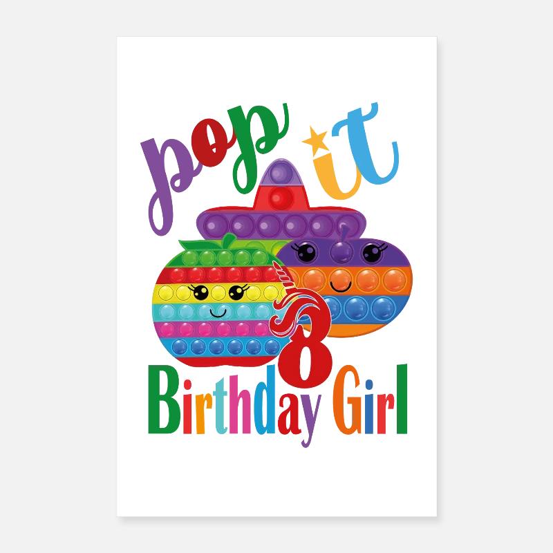 pop-it Geburtstagskind 8 Poster 40x60 cm