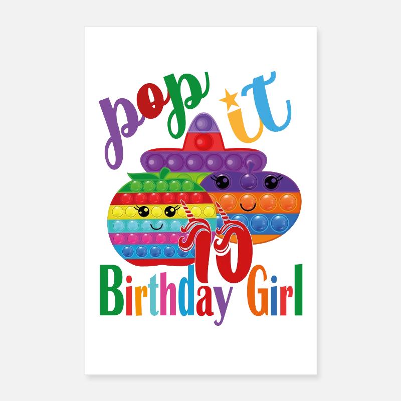pop-it Geburtstagskind 10 Poster 40x60 cm