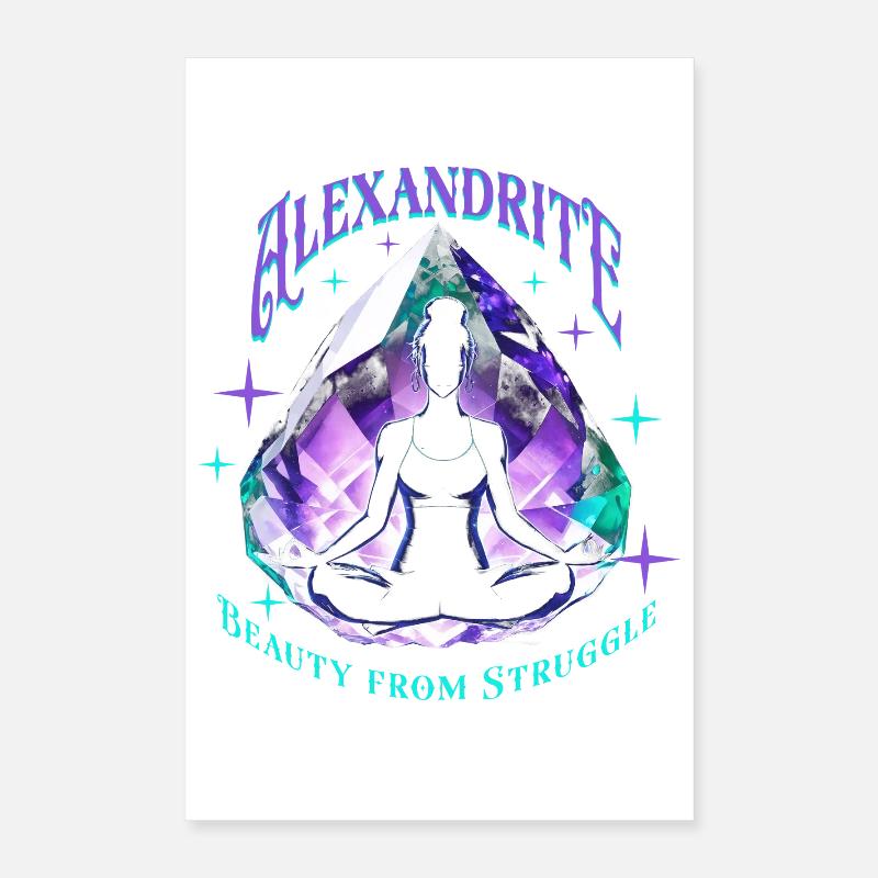 Alexandrite, pierre de naissance Poster 40 x 60 cm