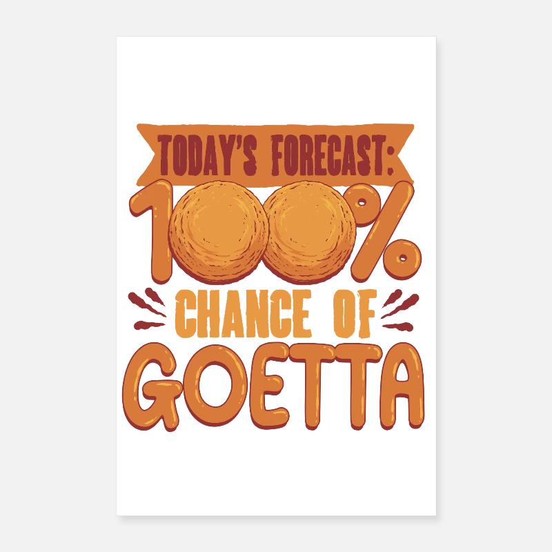 Goetta Wurst 100% de chances de Goetta Poster 40 x 60 cm