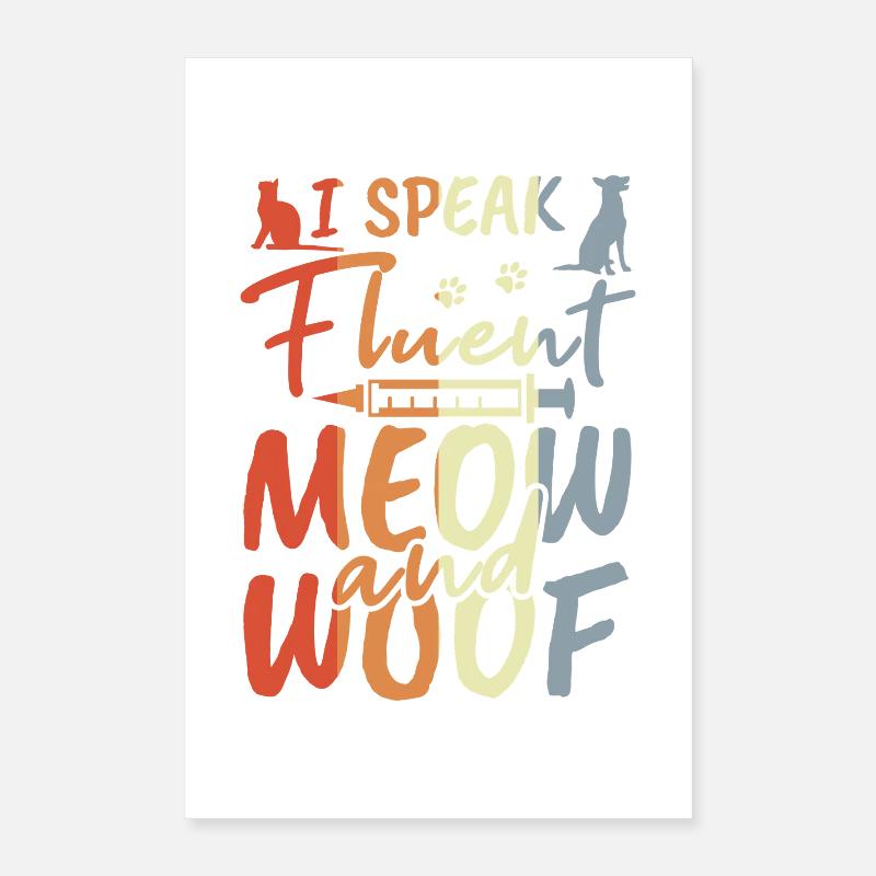 Tierarzt Witz Poster 40x60 cm