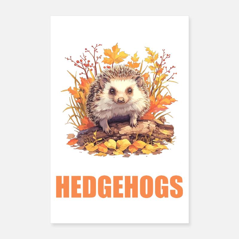 Hérisson Poster 40 x 60 cm