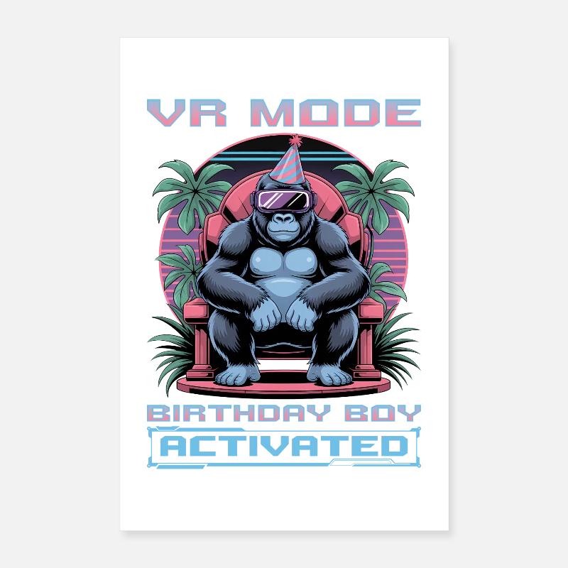 Anniversaire Gamer VR Poster 40 x 60 cm