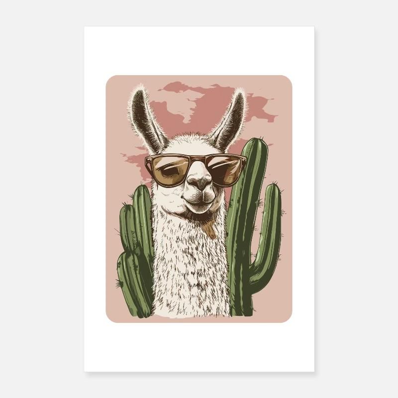 lama Poster 40 x 60 cm