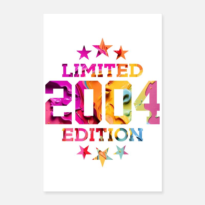 ÉDITION LIMITÉE 2004 22E ANNIVERSAIRE Poster 40 x 60 cm