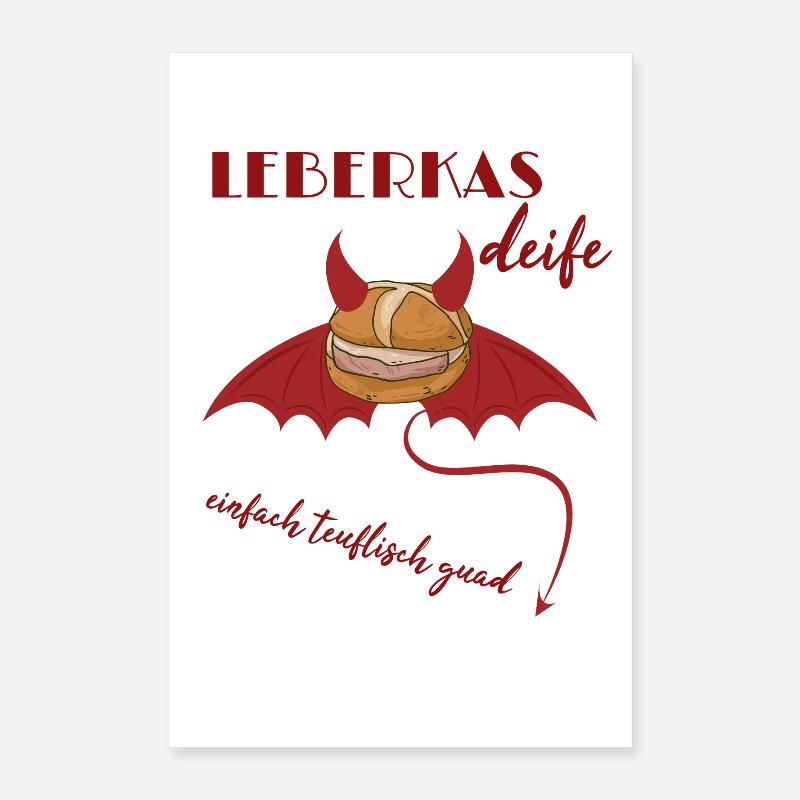 Devilish liver casserole not only for Halloween Poster 16" x 24" (40x60 cm)