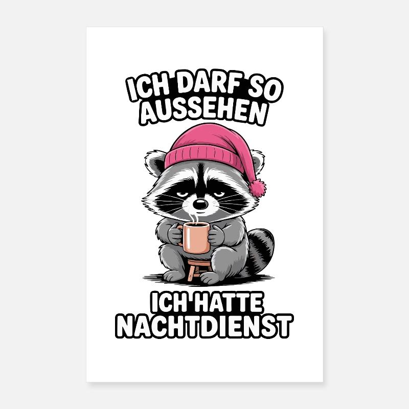 Night shift night shift nurse caregiver Poster 16" x 24" (40x60 cm)