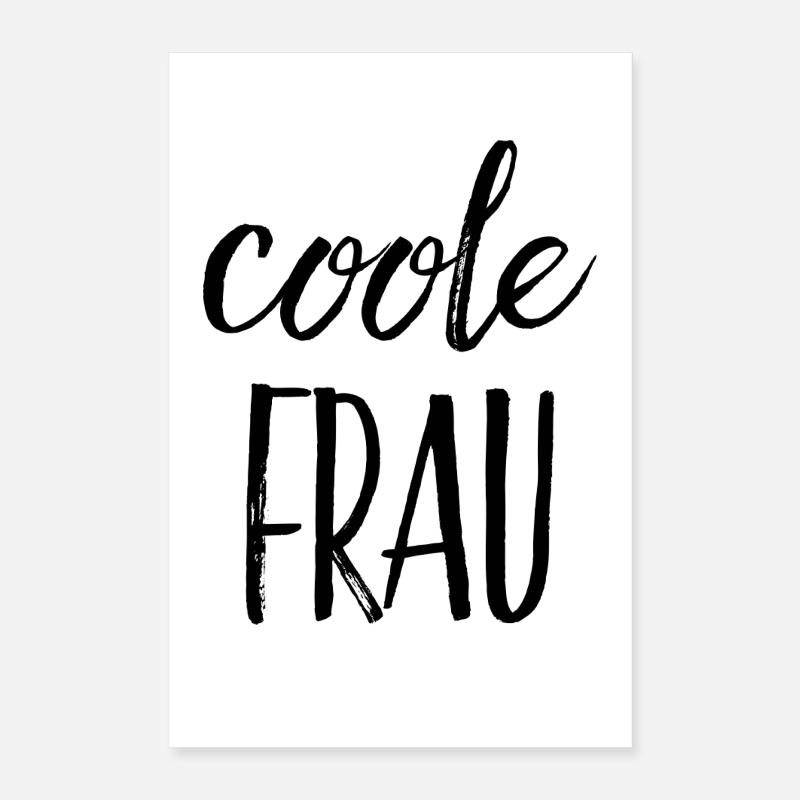 Femme cool Poster 40 x 60 cm