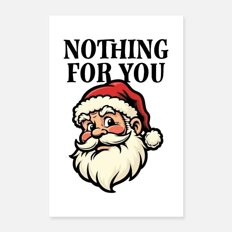 Rien pour vous - Père Noël Poster 40 x 60 cm