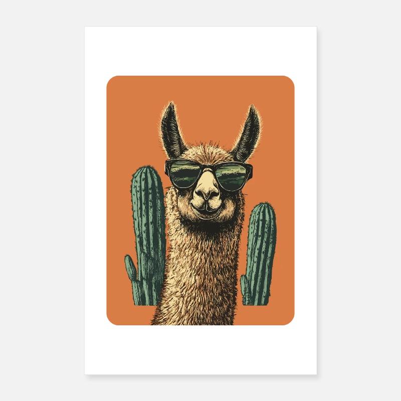 Lama Poster 40x60 cm