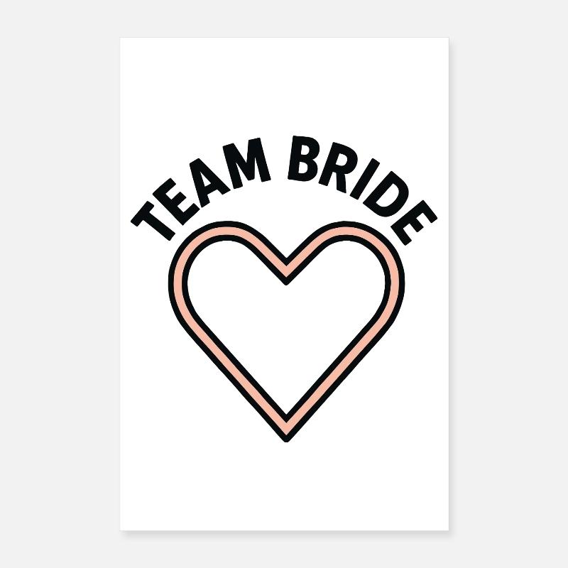 EVJF EVG Equipe de la mariée - TEAM BRIDE Poster 40 x 60 cm