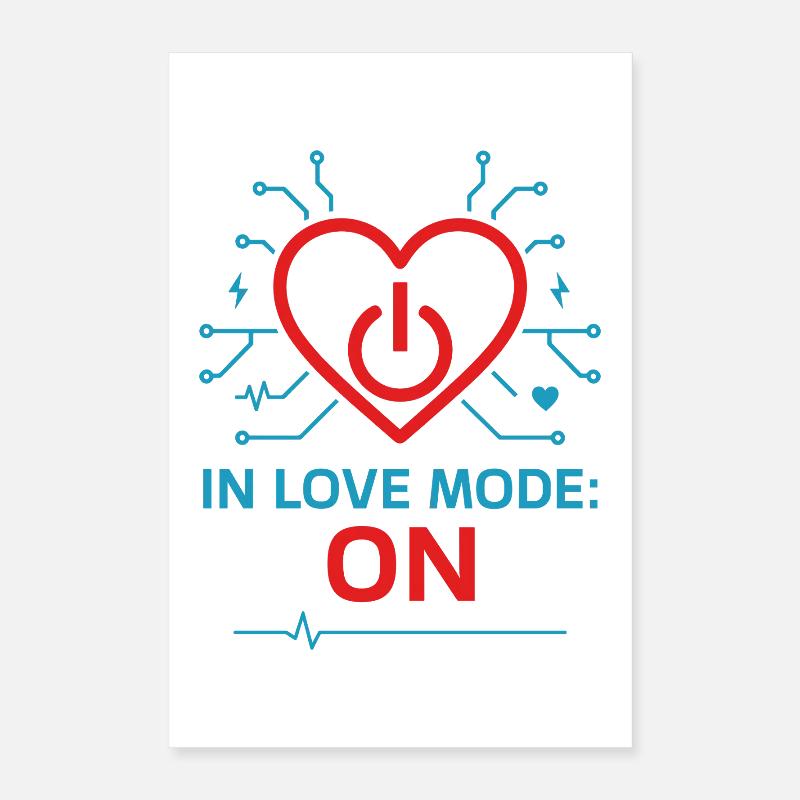 Verliebter Informatiker Techniker Poster 40x60 cm