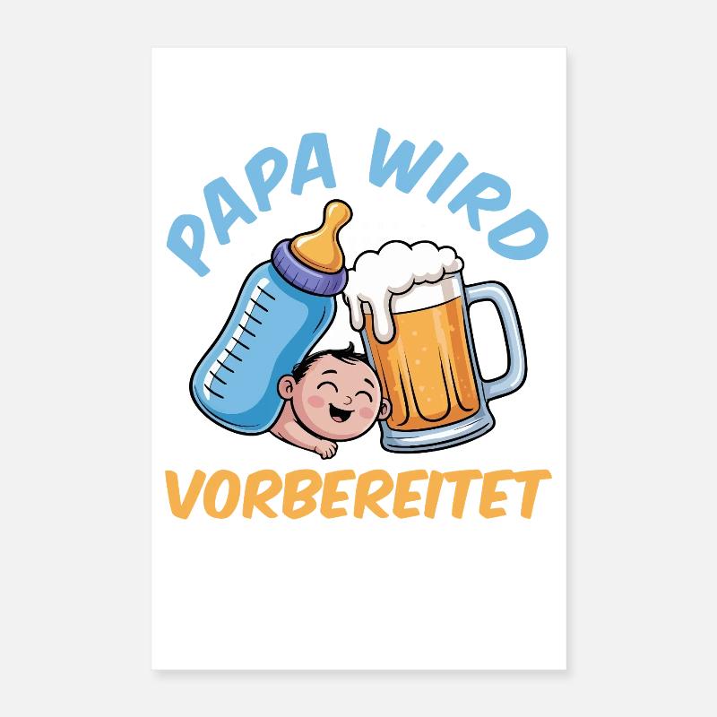 Dad-to-be DADDY IS PREPARED Funny Poster 16" x 24" (40x60 cm)