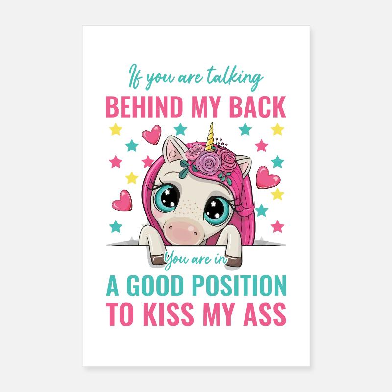 Licorne Poster 40 x 60 cm